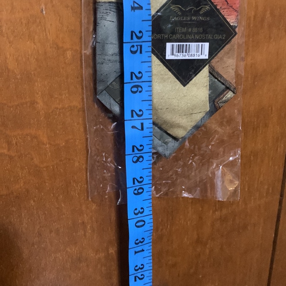🦅 EAGLES WINGS 🦅 NORTH CAROLINA MAN’S TIE 🆕🩵 - Picture 7 of 9